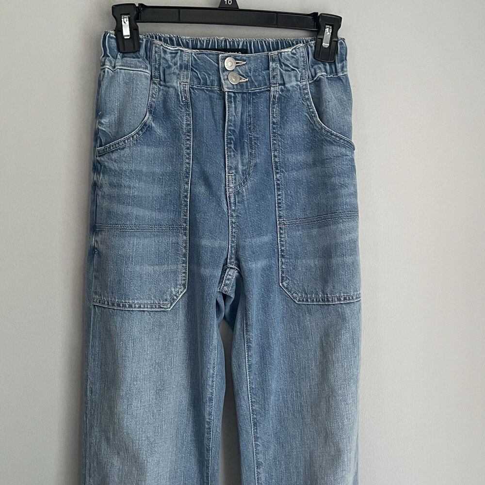 Veronica Beard Arya Straight High Rise Jeans Women's 24 Light Wash Designer